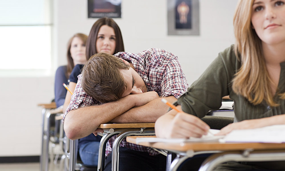 a teen having problem to sleep